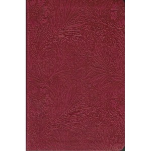 ESV Large Print Value Thinline Bible In Rasberry Trutone Floral Design